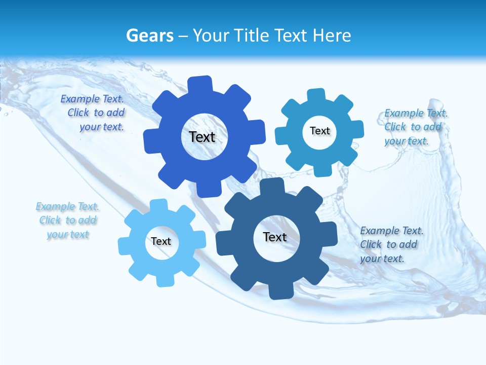 Bubble Water Thirst PowerPoint Template