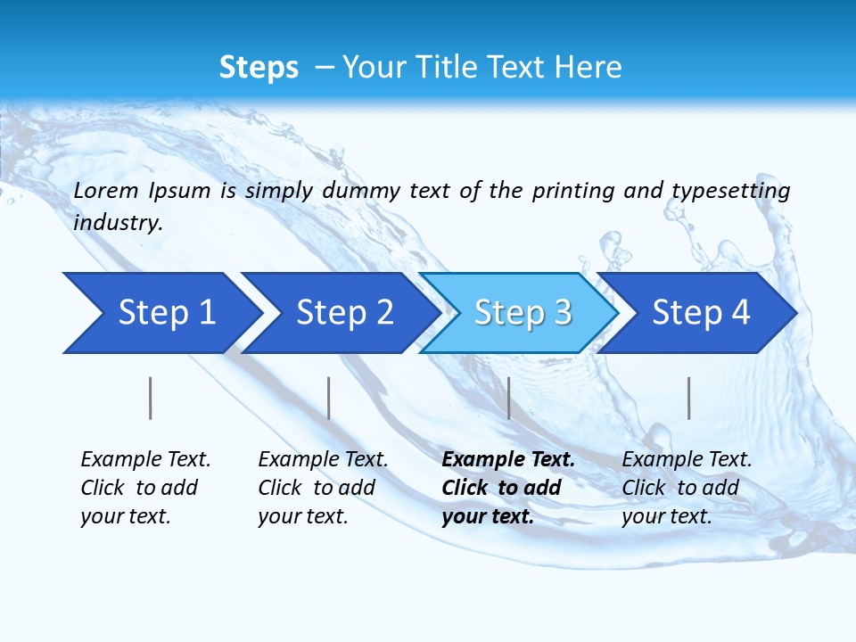 Bubble Water Thirst PowerPoint Template