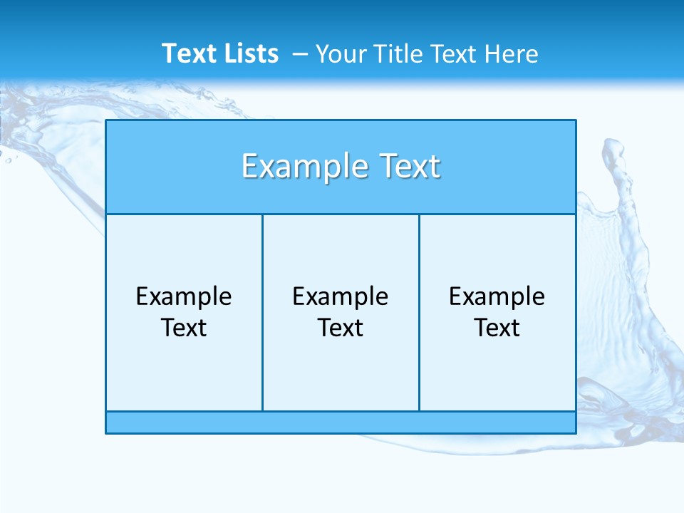 Bubble Water Thirst PowerPoint Template
