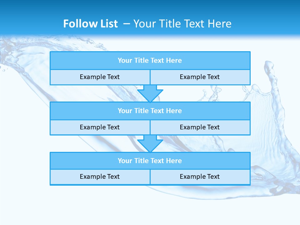 Bubble Water Thirst PowerPoint Template