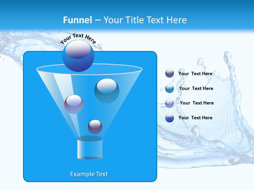 Bubble Water Thirst PowerPoint Template