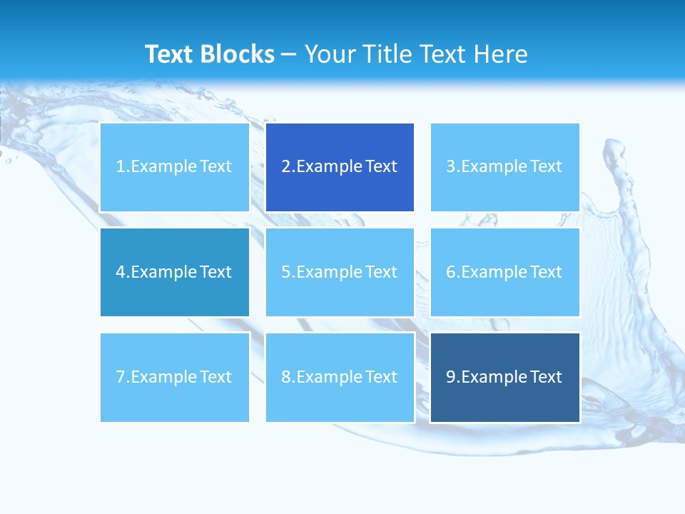 Bubble Water Thirst PowerPoint Template