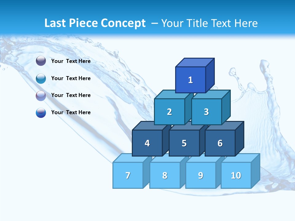 Bubble Water Thirst PowerPoint Template