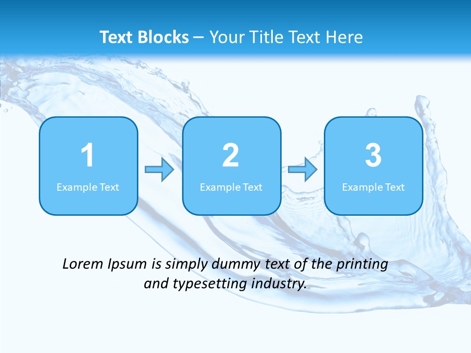 Bubble Water Thirst PowerPoint Template
