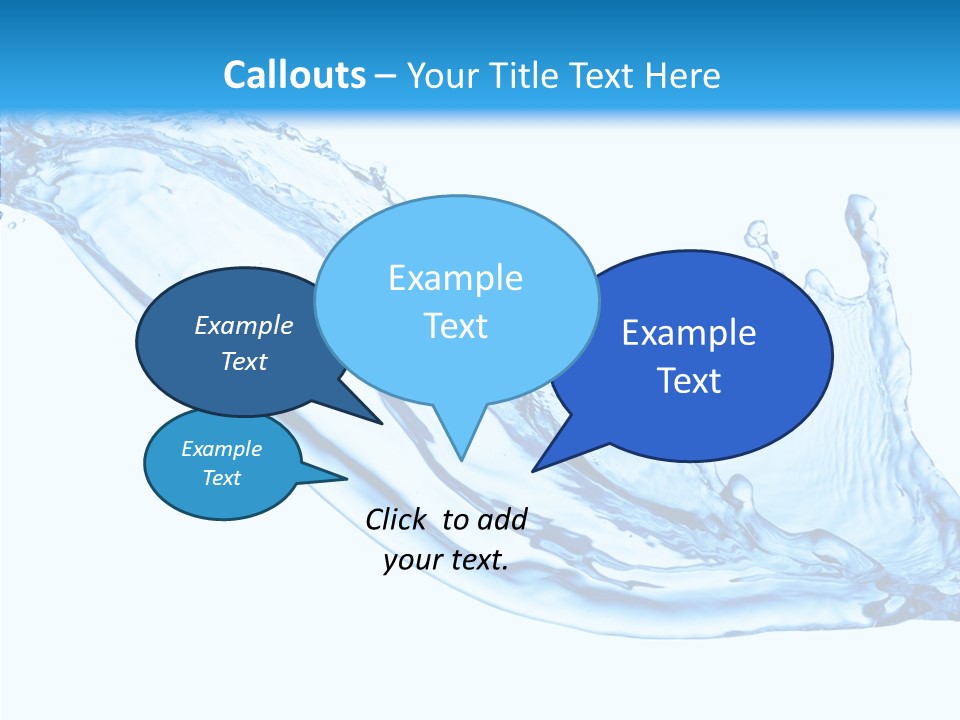 Bubble Water Thirst PowerPoint Template