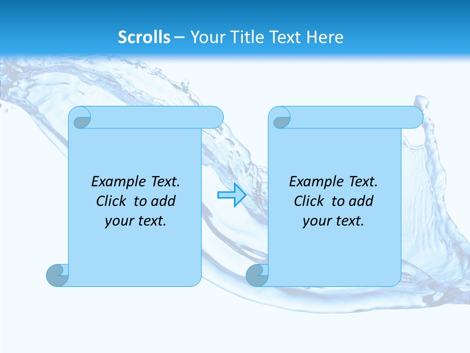Bubble Water Thirst PowerPoint Template
