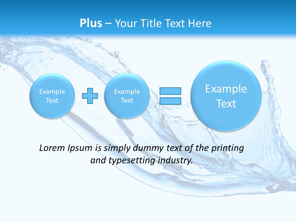 Bubble Water Thirst PowerPoint Template