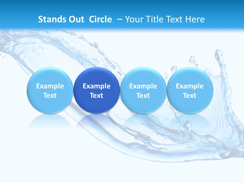 Bubble Water Thirst PowerPoint Template