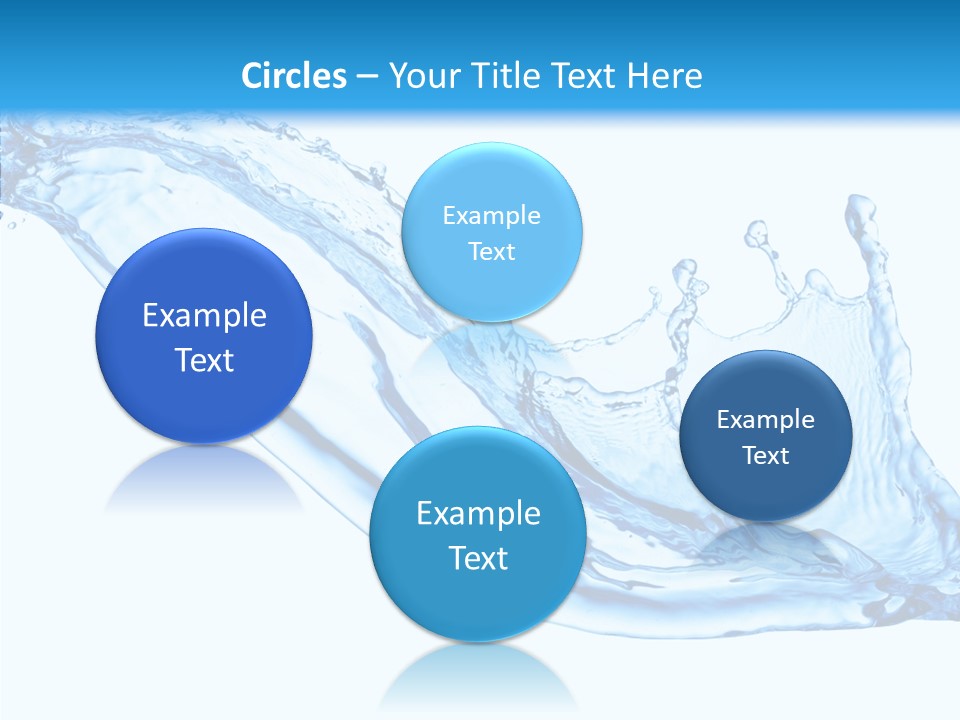 Bubble Water Thirst PowerPoint Template