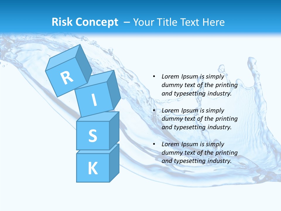 Bubble Water Thirst PowerPoint Template