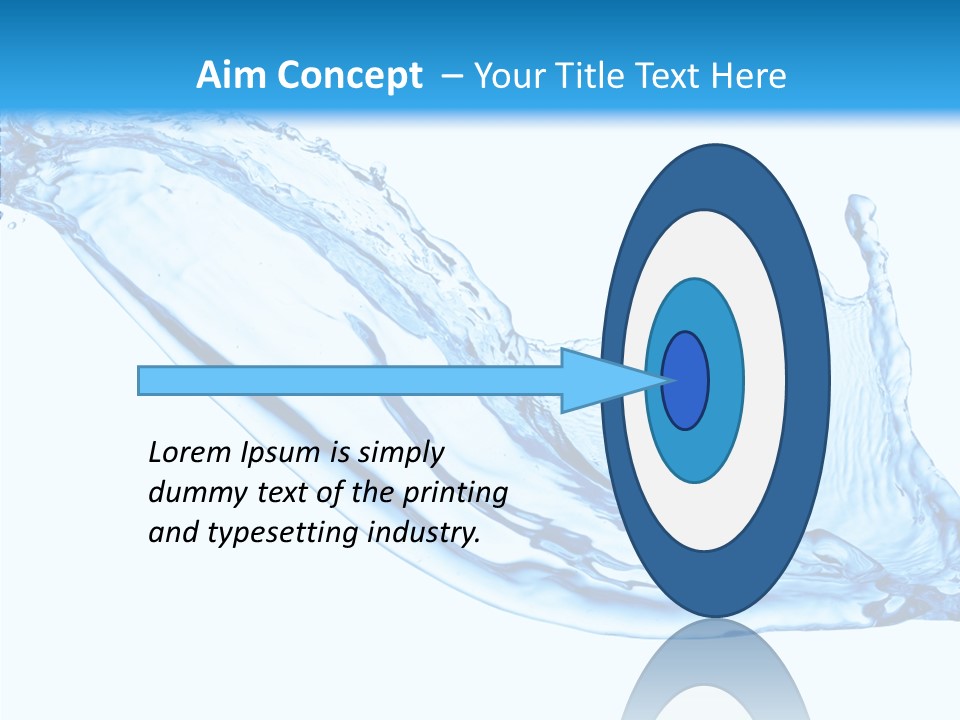 Bubble Water Thirst PowerPoint Template