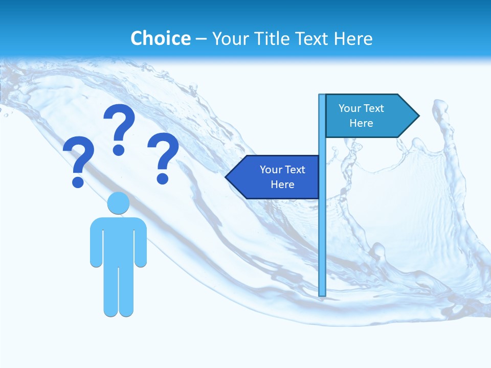 Bubble Water Thirst PowerPoint Template