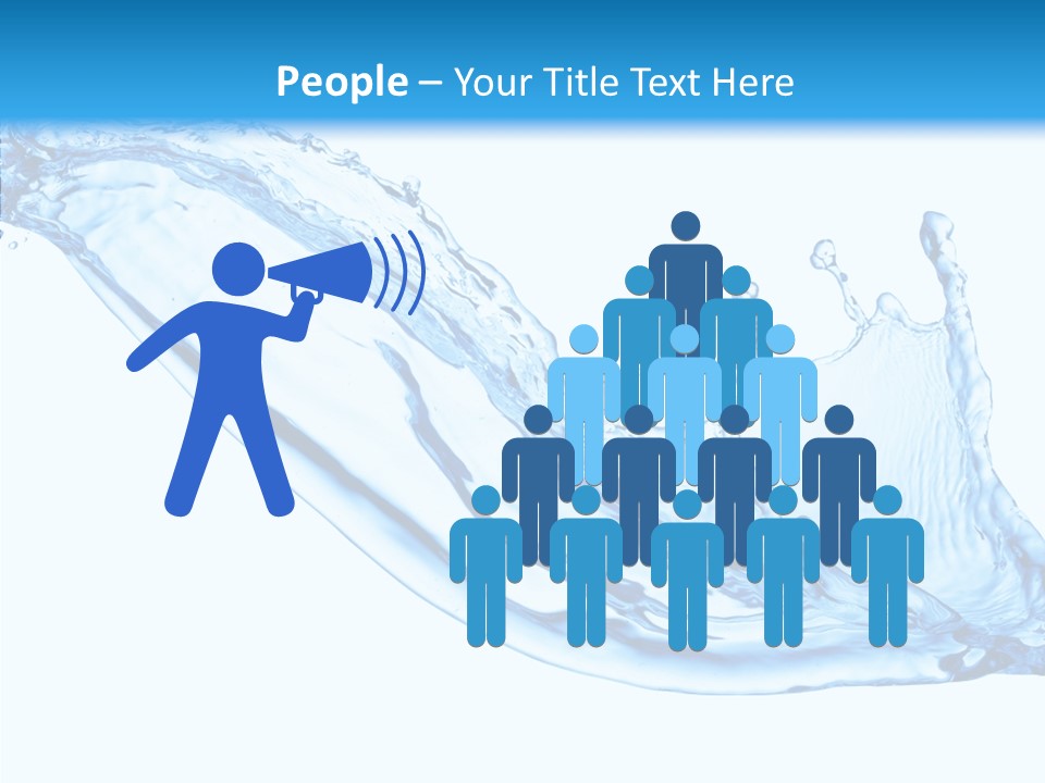 Bubble Water Thirst PowerPoint Template