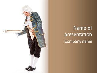 Helping Livery Footman PowerPoint Template