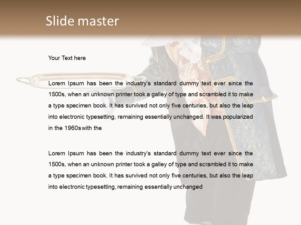 Helping Livery Footman PowerPoint Template