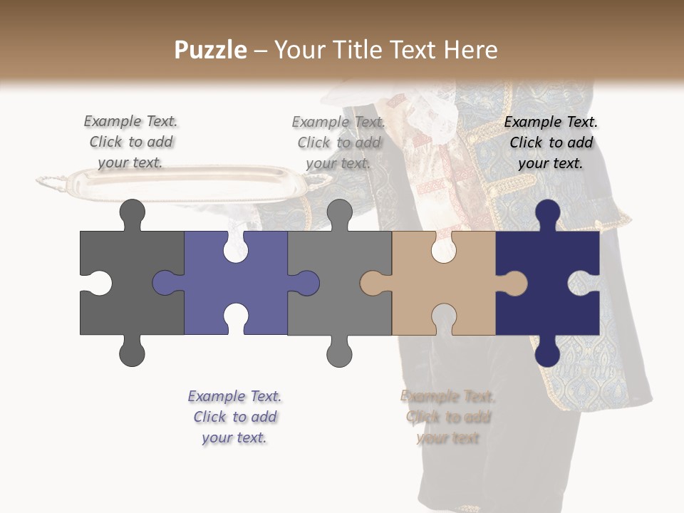 Helping Livery Footman PowerPoint Template