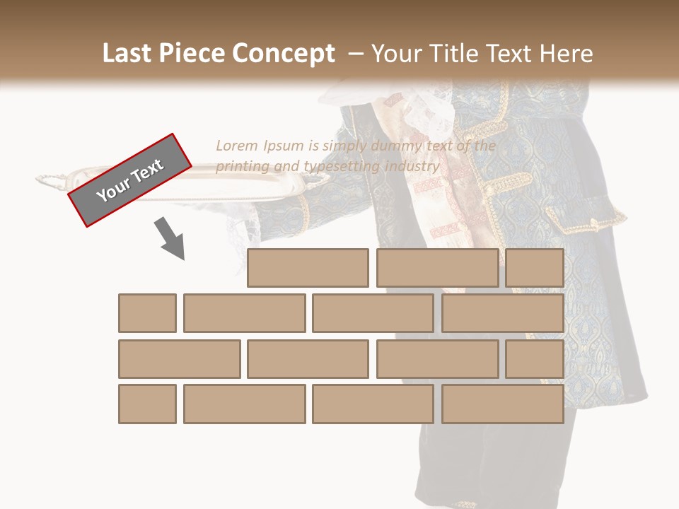 Helping Livery Footman PowerPoint Template