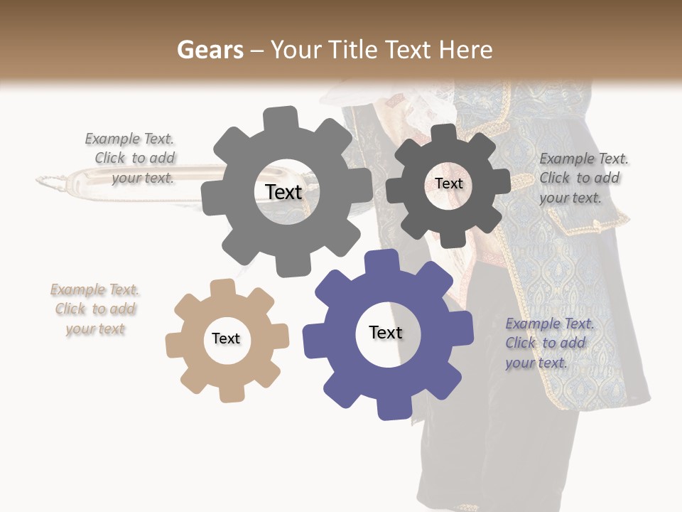 Helping Livery Footman PowerPoint Template
