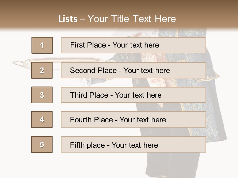 Helping Livery Footman PowerPoint Template