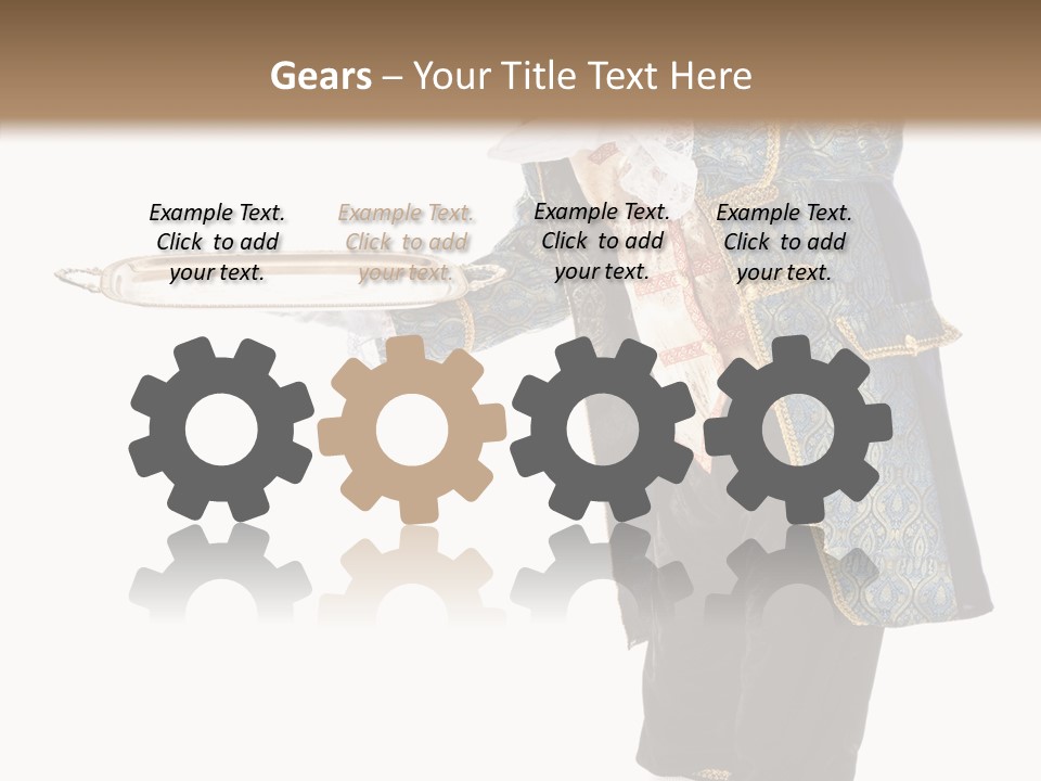 Helping Livery Footman PowerPoint Template