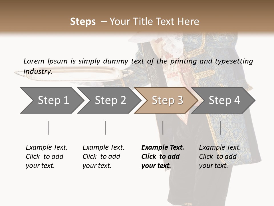 Helping Livery Footman PowerPoint Template