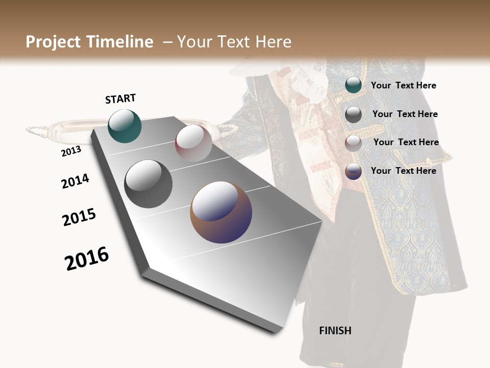 Helping Livery Footman PowerPoint Template