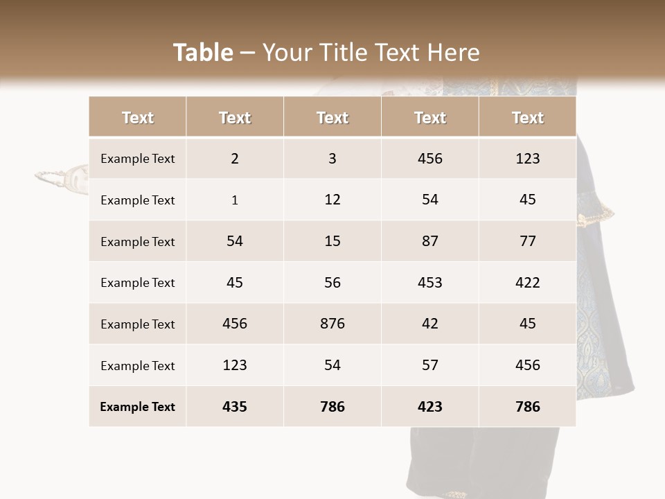 Helping Livery Footman PowerPoint Template