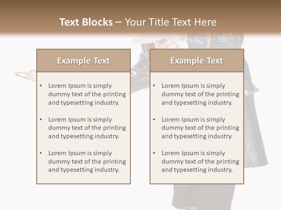 Helping Livery Footman PowerPoint Template