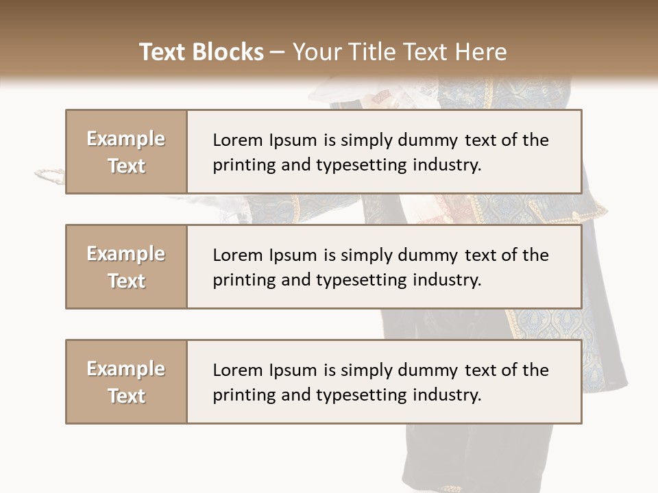 Helping Livery Footman PowerPoint Template