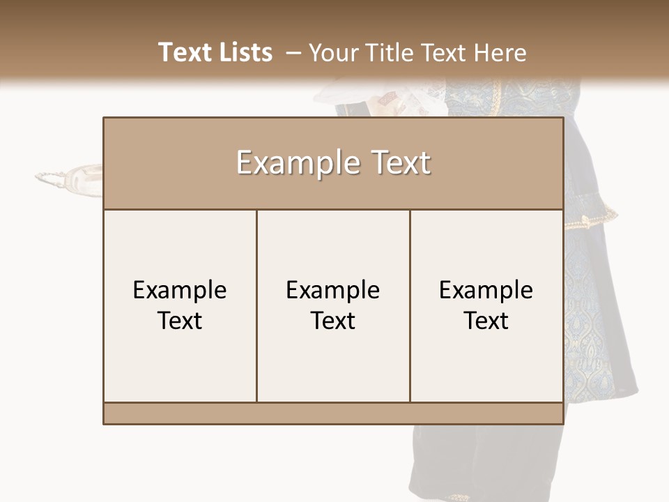 Helping Livery Footman PowerPoint Template
