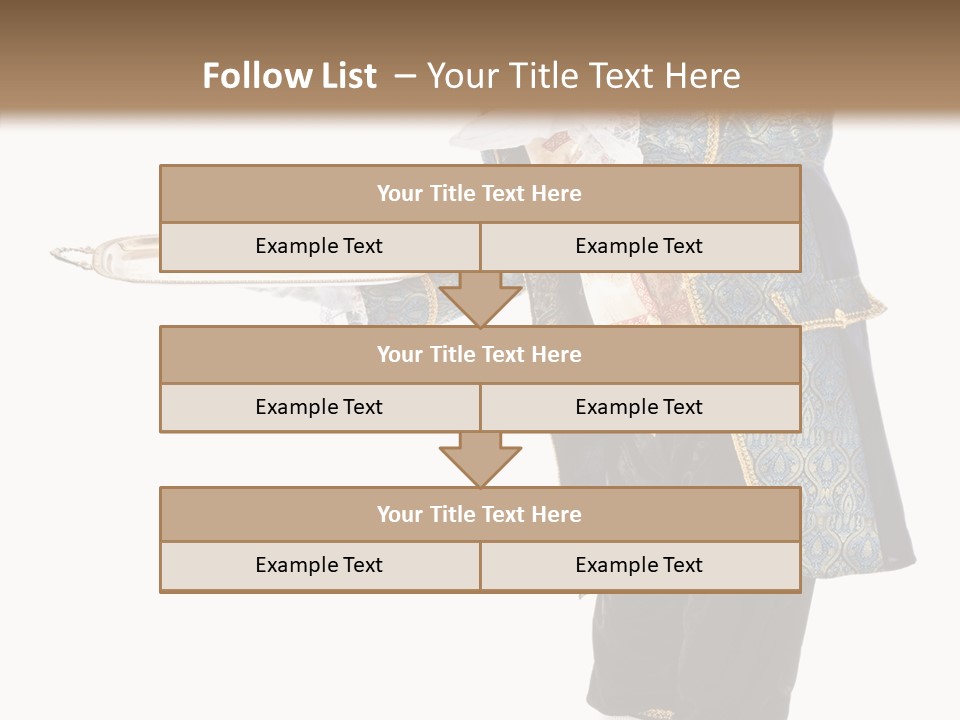 Helping Livery Footman PowerPoint Template