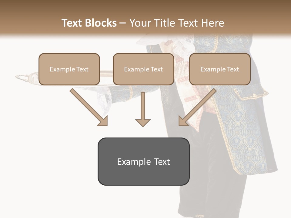 Helping Livery Footman PowerPoint Template