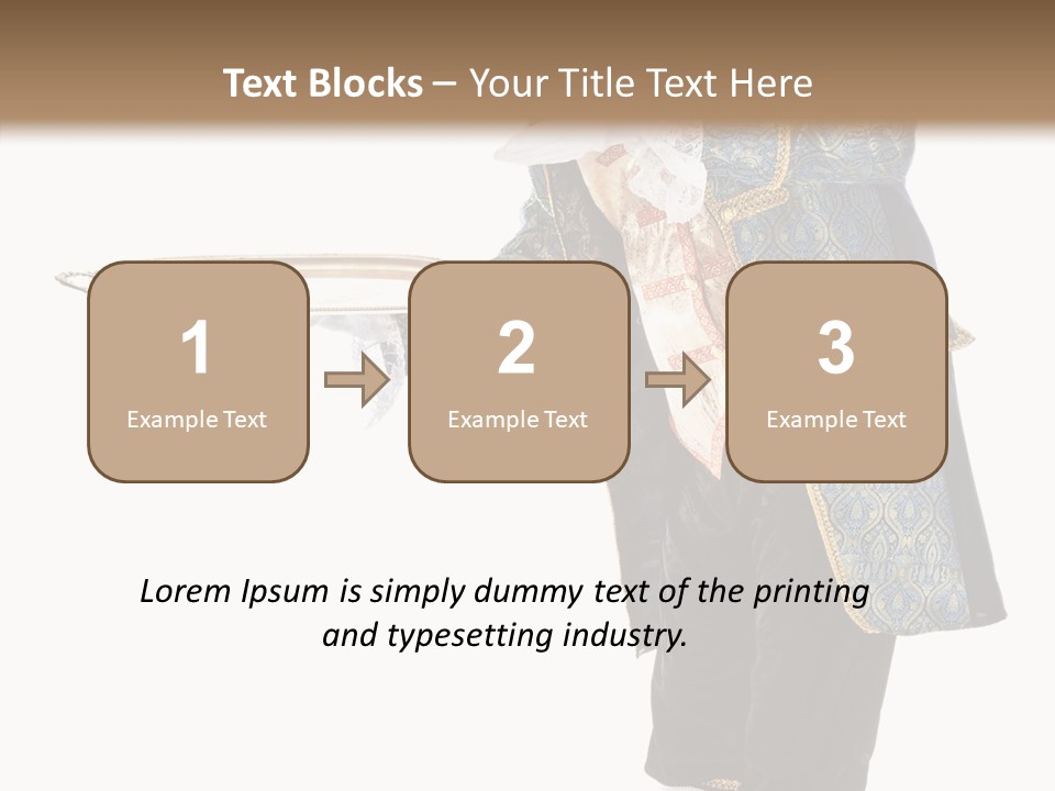 Helping Livery Footman PowerPoint Template