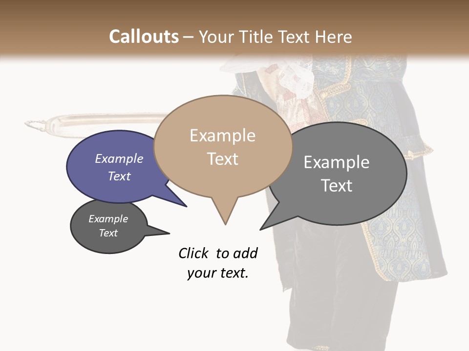 Helping Livery Footman PowerPoint Template