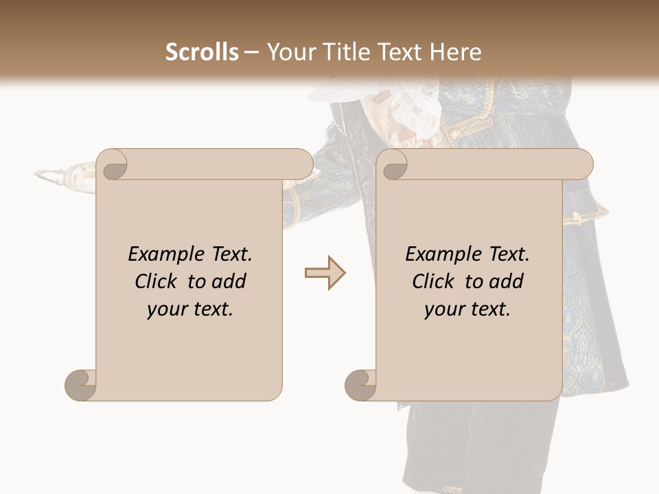 Helping Livery Footman PowerPoint Template