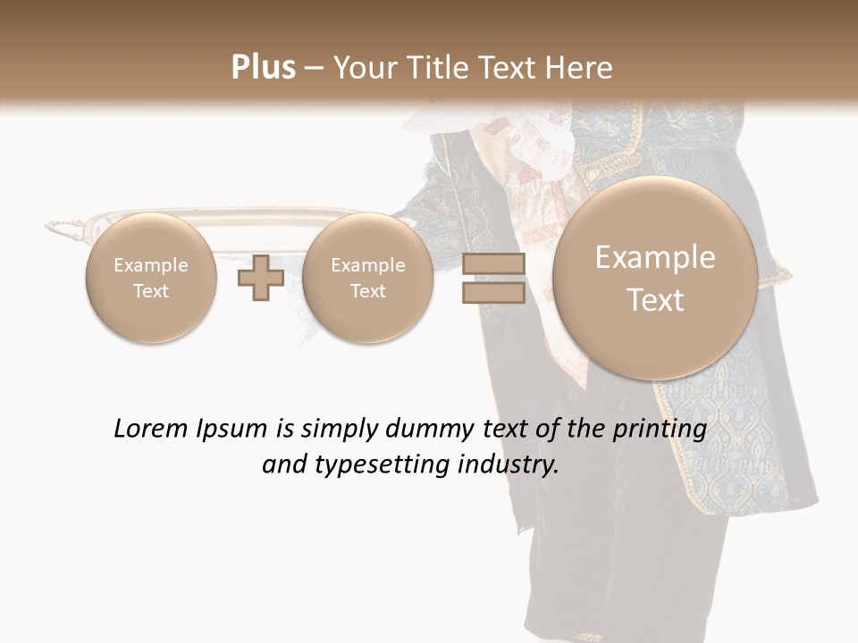 Helping Livery Footman PowerPoint Template