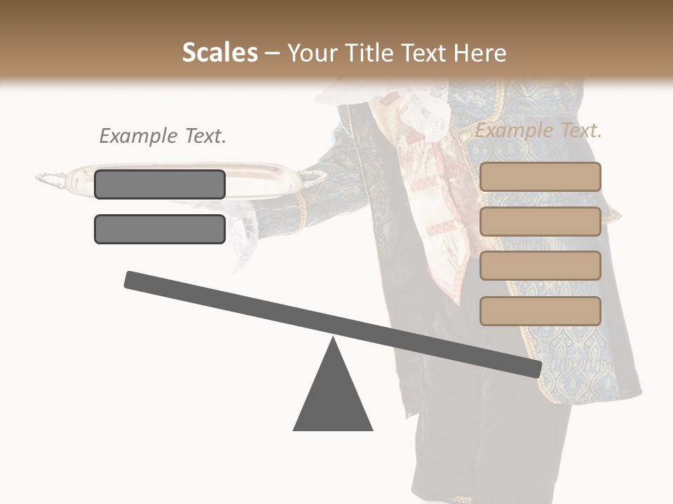 Helping Livery Footman PowerPoint Template