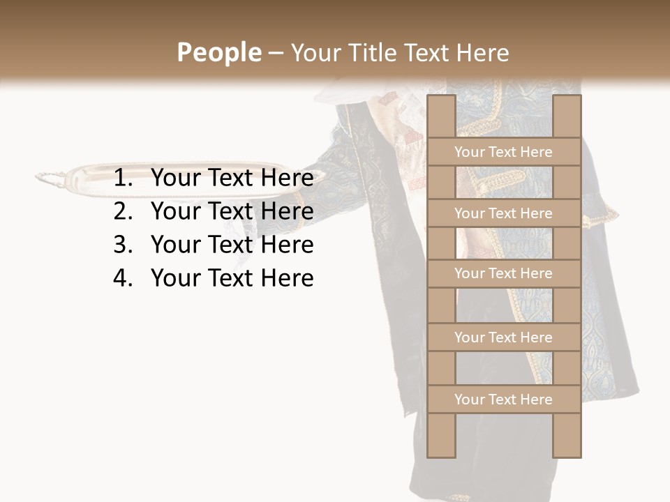 Helping Livery Footman PowerPoint Template