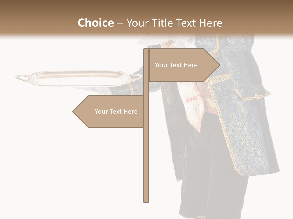 Helping Livery Footman PowerPoint Template