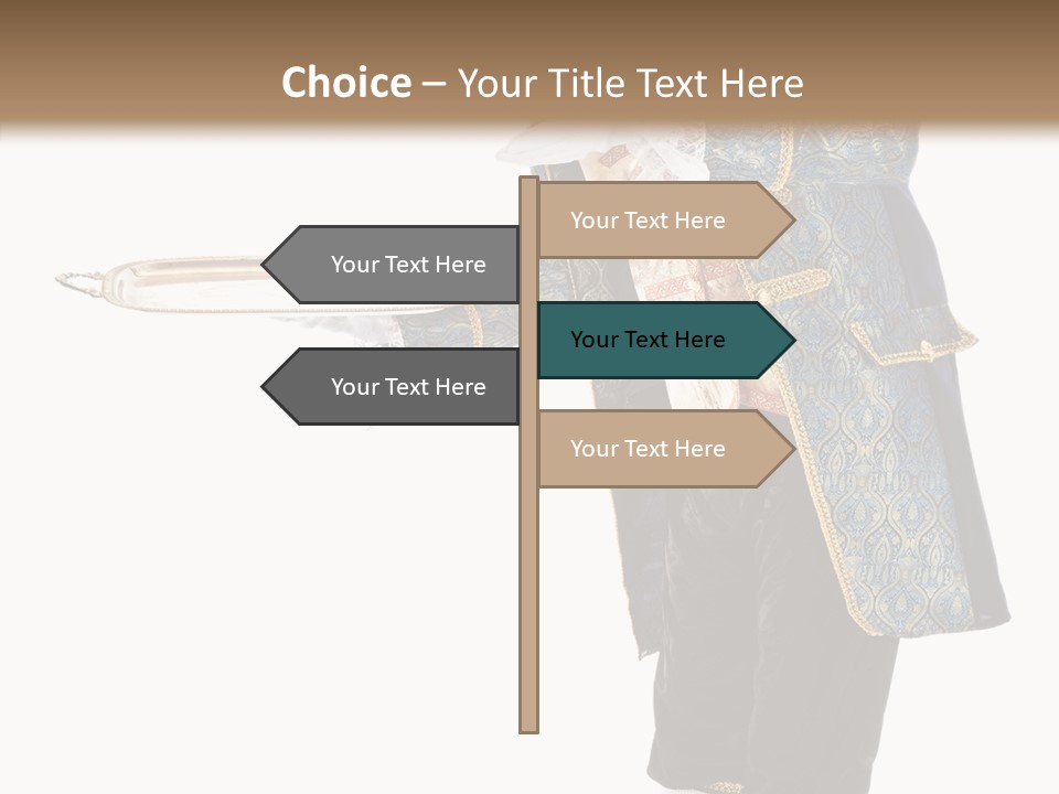 Helping Livery Footman PowerPoint Template