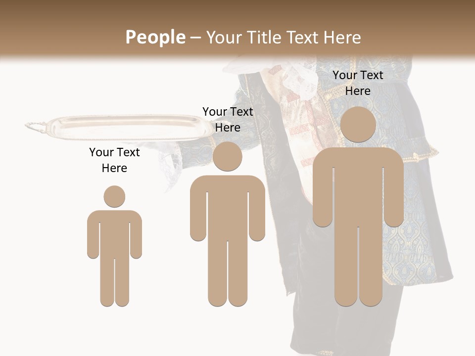 Helping Livery Footman PowerPoint Template