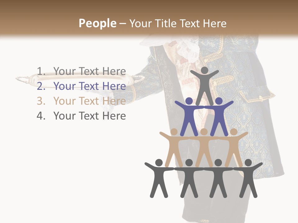 Helping Livery Footman PowerPoint Template