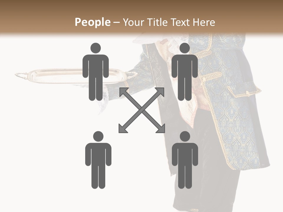 Helping Livery Footman PowerPoint Template