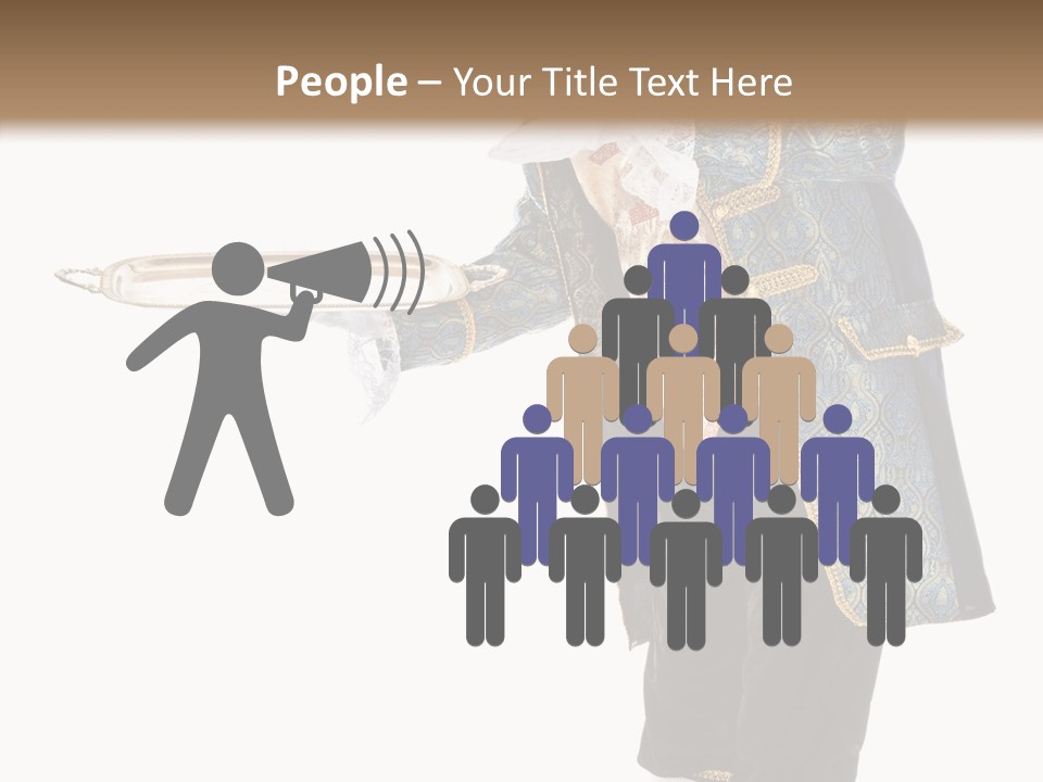 Helping Livery Footman PowerPoint Template