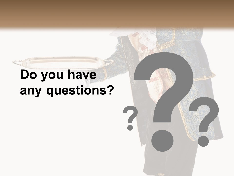 Helping Livery Footman PowerPoint Template