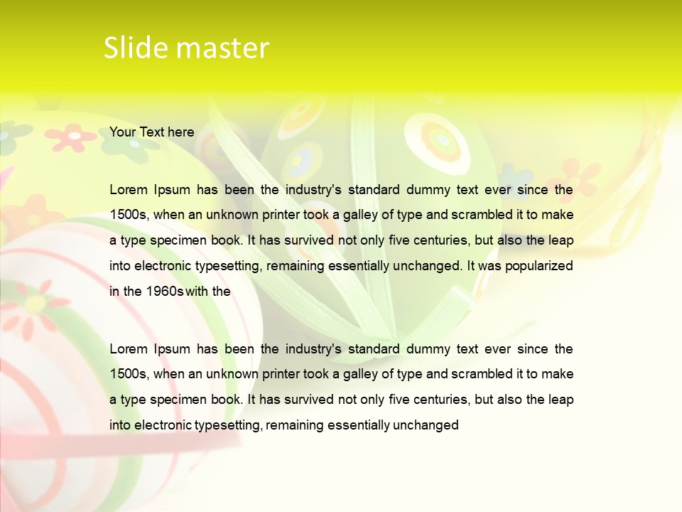 Celebration Tradition Gold PowerPoint Template