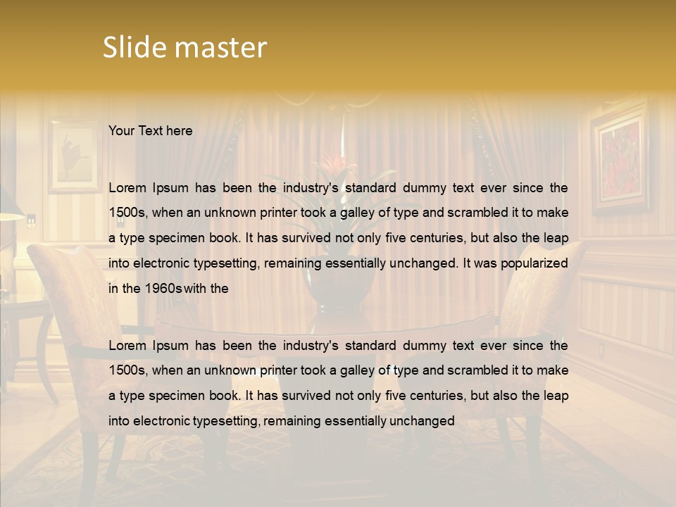 Valance Panel Hang PowerPoint Template