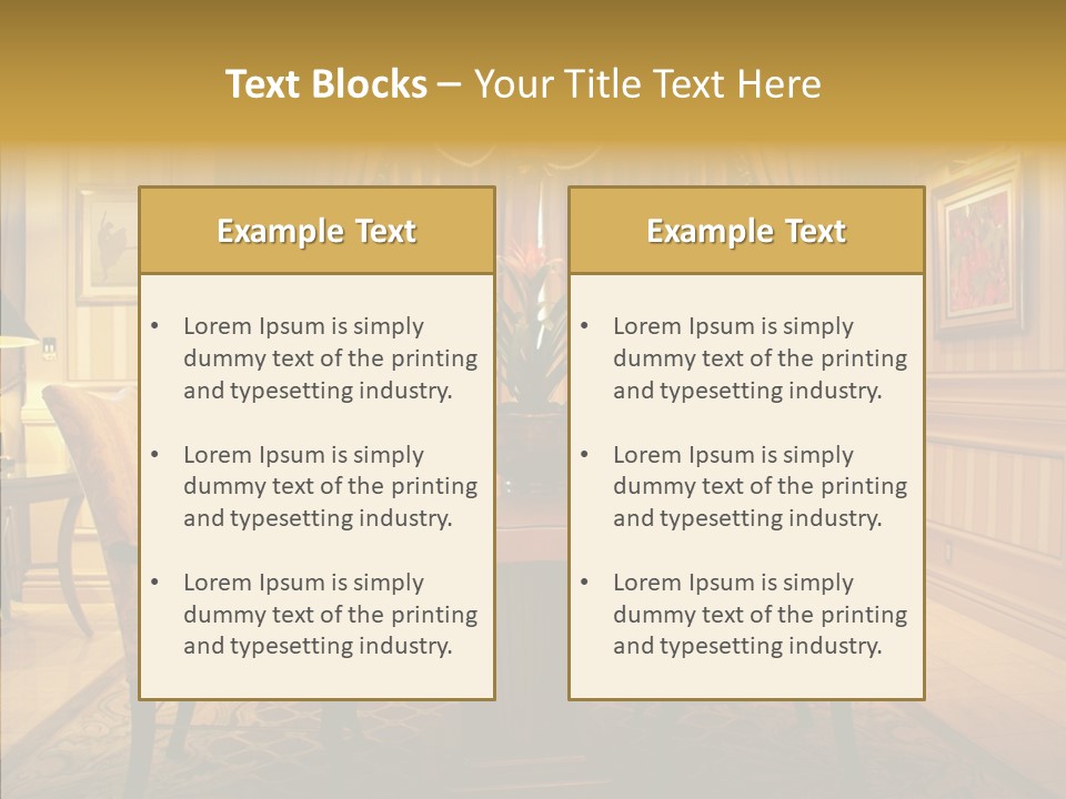 Valance Panel Hang PowerPoint Template