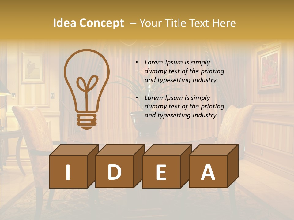 Valance Panel Hang PowerPoint Template