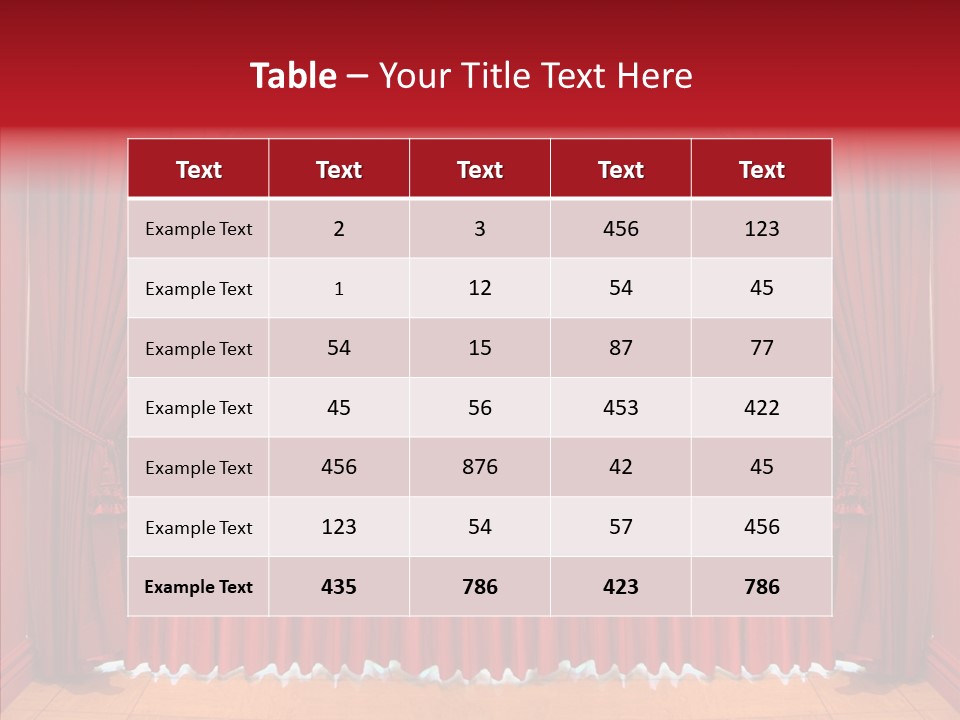 Valance Panel Hang PowerPoint Template